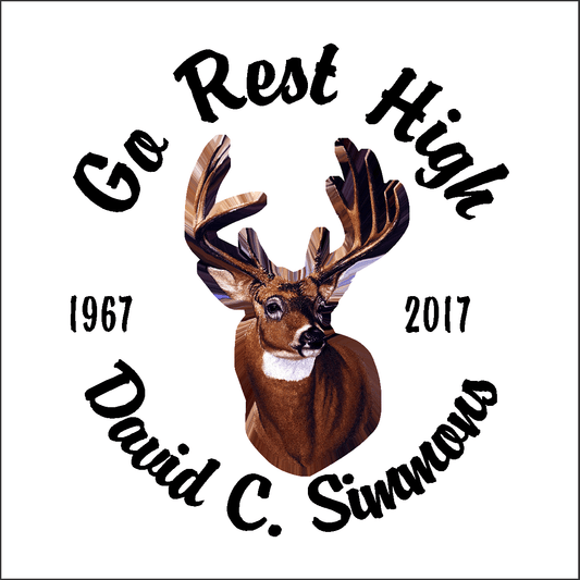 Car Decals Deer Head Full Color - Celebration Of Life Decal GiftsByJeff Gifts By Jeff Pittsburgh PA