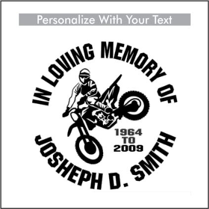 Car Decals Dirt Bike - Celebration Of Life Decal GiftsByJeff Gifts By Jeff Pittsburgh PA