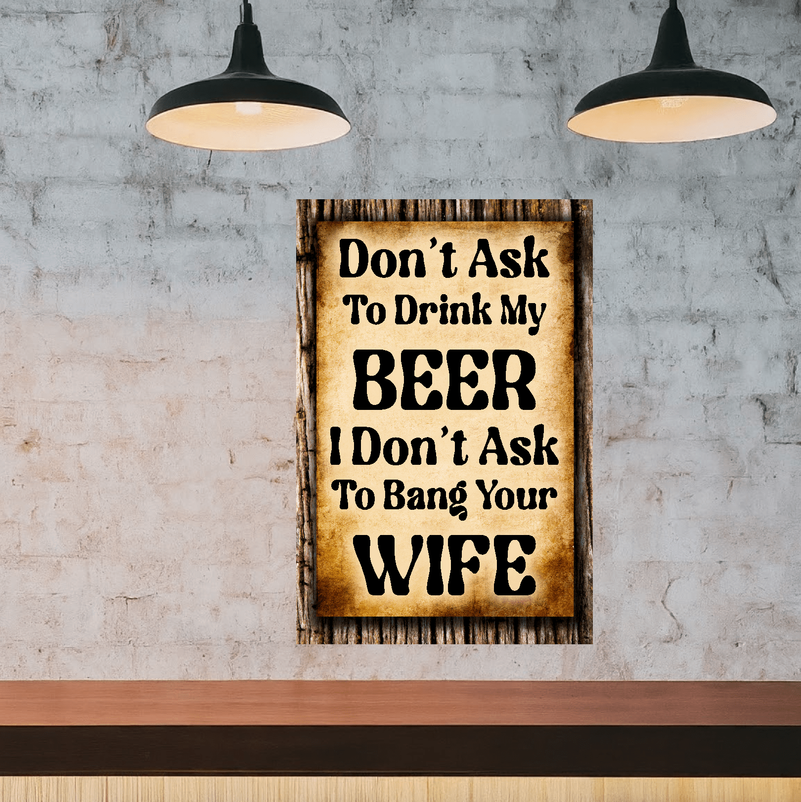 accessories Don't Ask To Drink My Beer - 12" x 18" Vintage Metal Sign GiftsByJeff Gifts By Jeff Pittsburgh PA