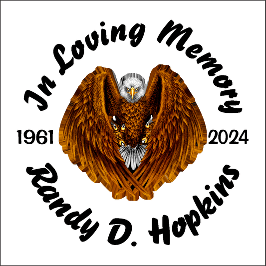 Car Decals EAGLE Full Color - Celebration Of Life Decal GiftsByJeff Gifts By Jeff Pittsburgh PA