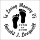 Car Decals Foot Prints - Celebration Of Life Decal GiftsByJeff Gifts By Jeff Pittsburgh PA