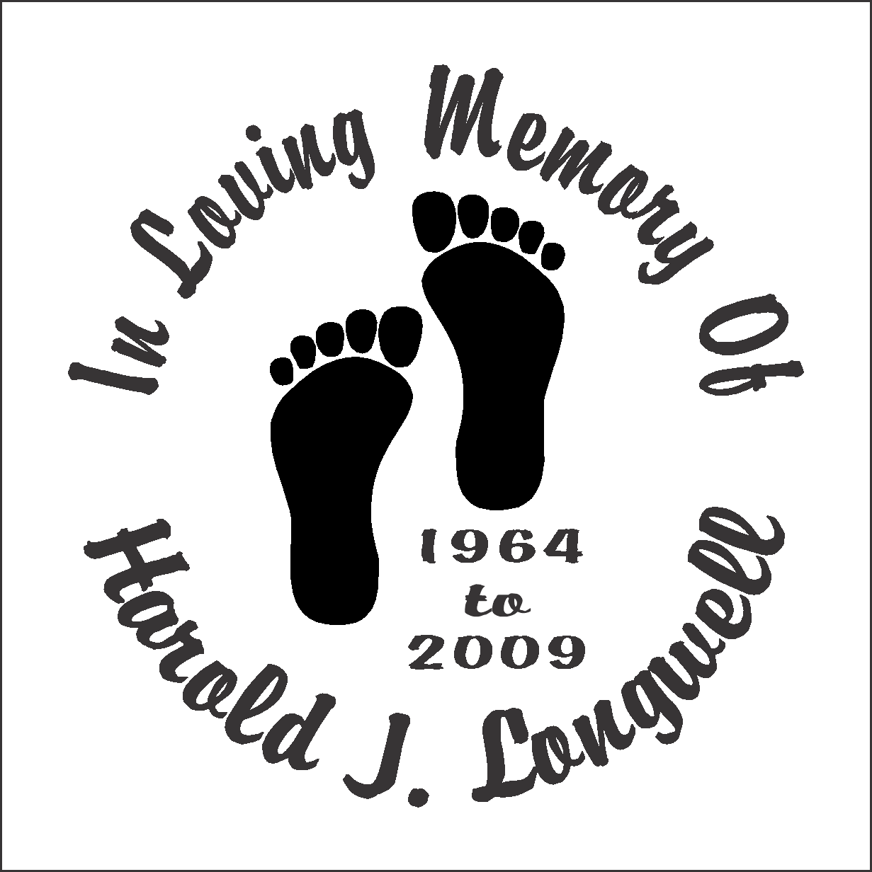 Car Decals Foot Prints - Celebration Of Life Decal GiftsByJeff Gifts By Jeff Pittsburgh PA