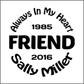 Car Decals FRIEND - Celebration Of Life Decal GiftsByJeff Gifts By Jeff Pittsburgh PA