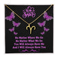 Jewelry Gold Finish / Standard Box / Aries To My Big Sister, You Will Always Have Me, And I Will Always Have You - Zodiac Sign Necklace GiftsByJeff Gifts By Jeff Pittsburgh PA