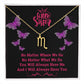 Jewelry Gold Finish / Standard Box / Scorpio To My Little Sister, You Will Always Have Me, And I Will Always Have You - Zodiac Sign Necklace GiftsByJeff Gifts By Jeff Pittsburgh PA