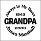 Car Decals GRANDPA - Celebration Of Life Decal GiftsByJeff Gifts By Jeff Pittsburgh PA