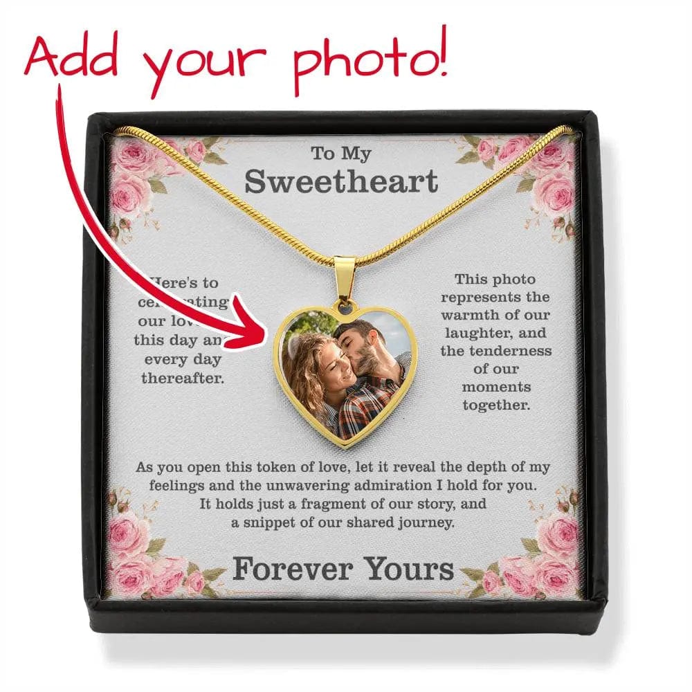 Jewelry Heart-Shaped Pendant with Full-Color Photo - Perfect for Valentine's Day GiftsByJeff Gifts By Jeff Pittsburgh PA