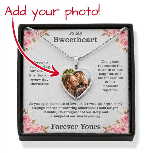 Jewelry Heart-Shaped Pendant with Full-Color Photo - Perfect for Valentine's Day GiftsByJeff Gifts By Jeff Pittsburgh PA