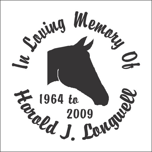 Car Decals Horse Head Silhouette - Celebration Of Life Decal GiftsByJeff Gifts By Jeff Pittsburgh PA