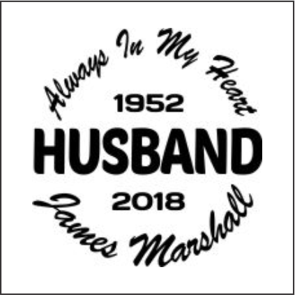 Car Decals HUSBAND - Celebration Of Life Decal GiftsByJeff Gifts By Jeff Pittsburgh PA