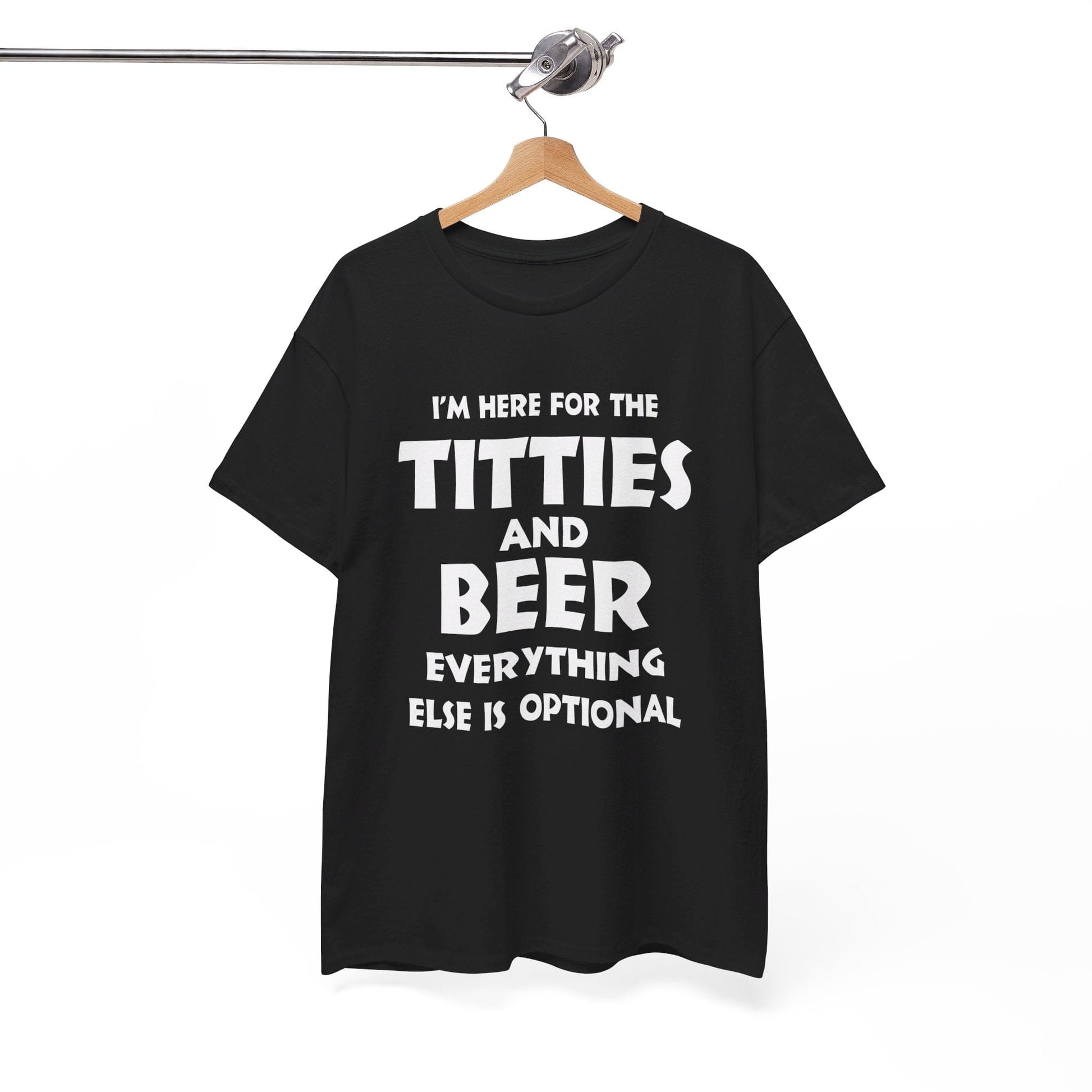 T-Shirt I'm Here For The Titties And Beer - Gildan 5000 Unisex T-shirt GiftsByJeff Gifts By Jeff Pittsburgh PA