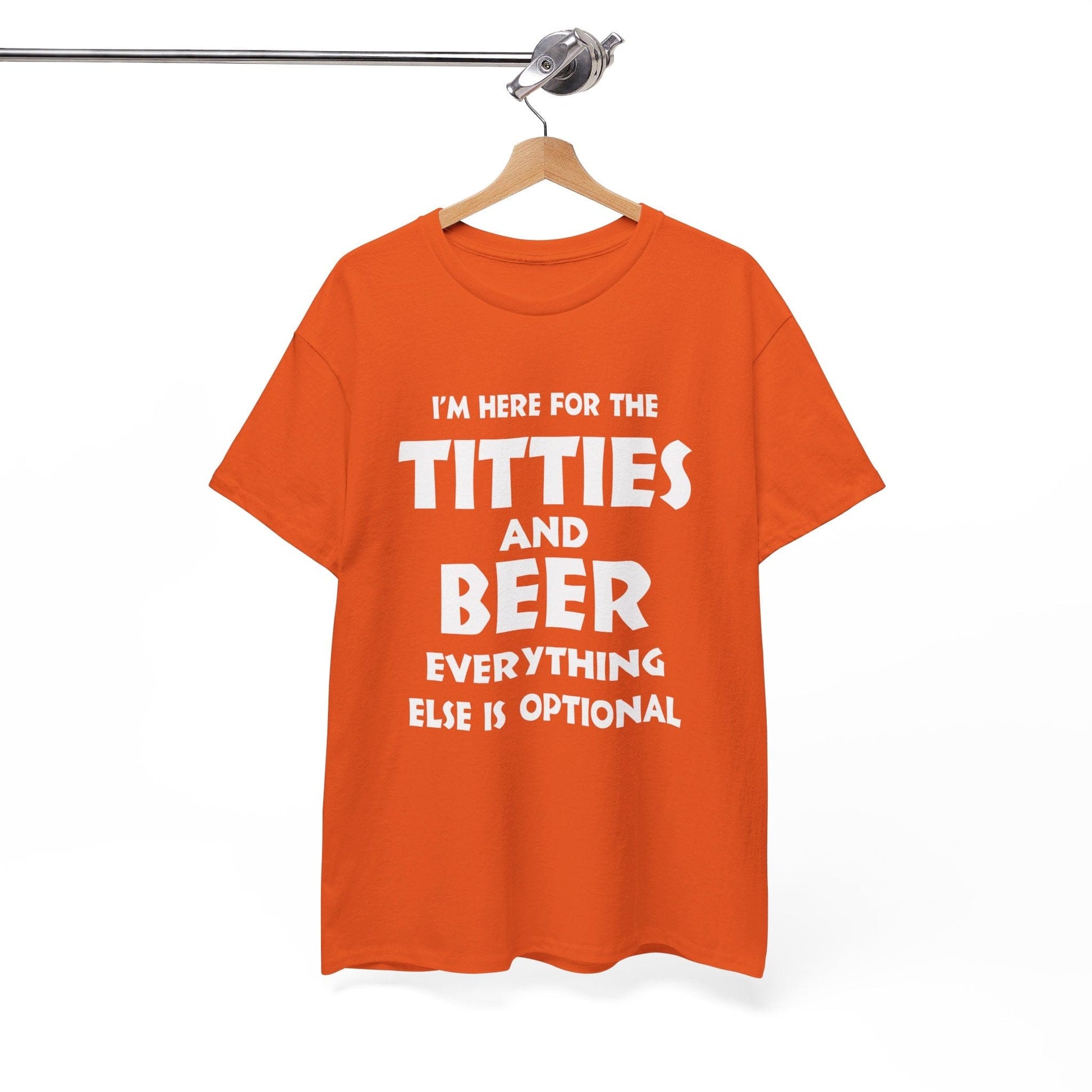 T-Shirt I'm Here For The Titties And Beer - Gildan 5000 Unisex T-shirt GiftsByJeff Gifts By Jeff Pittsburgh PA