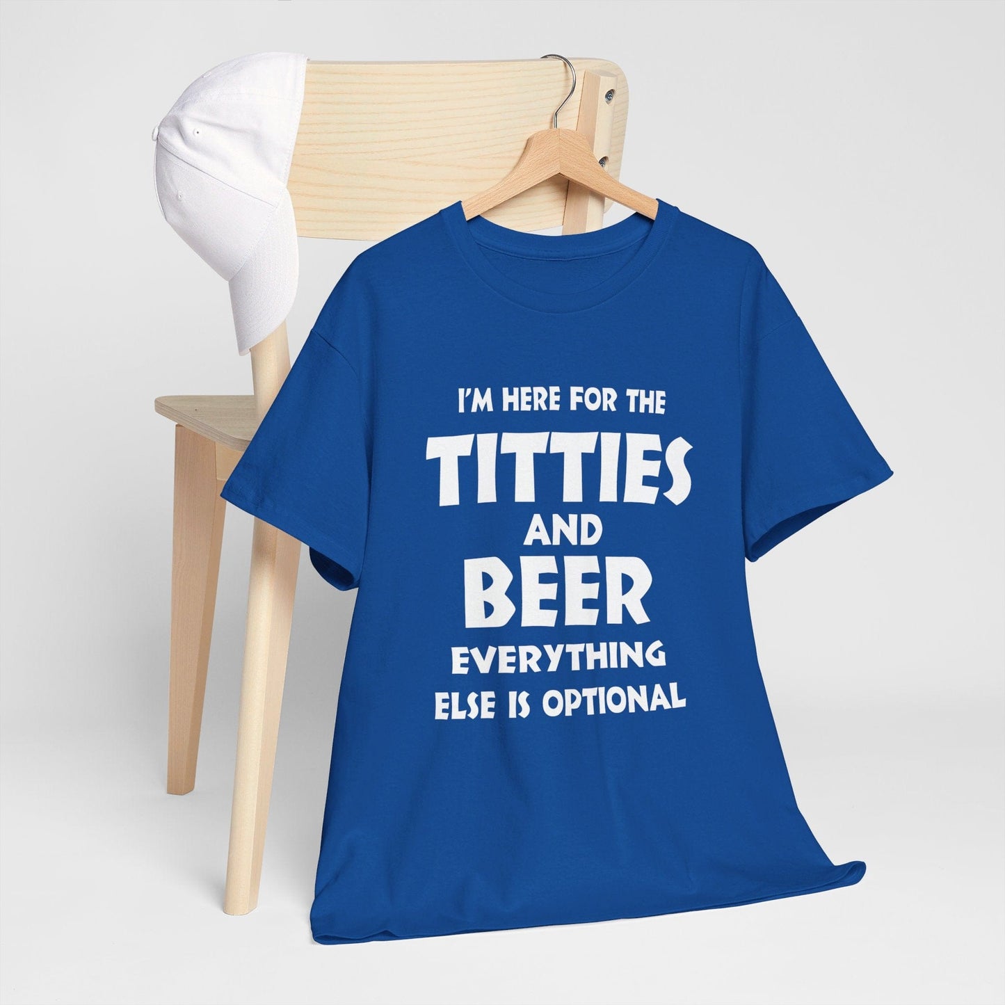 T-Shirt I'm Here For The Titties And Beer - Gildan 5000 Unisex T-shirt GiftsByJeff Gifts By Jeff Pittsburgh PA