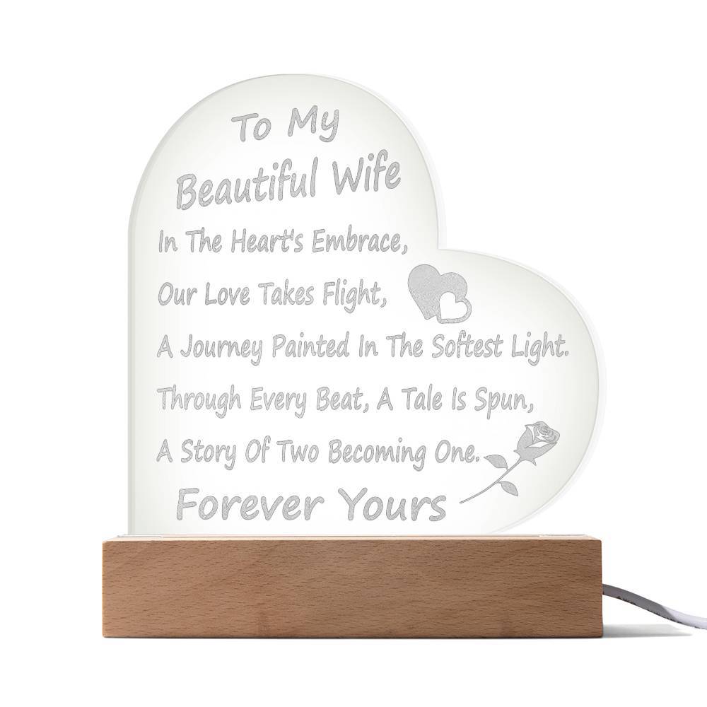 Jewelry In The Heart's Embrace ~ Engraved Acrylic Heart Plaque GiftsByJeff Gifts By Jeff Pittsburgh PA