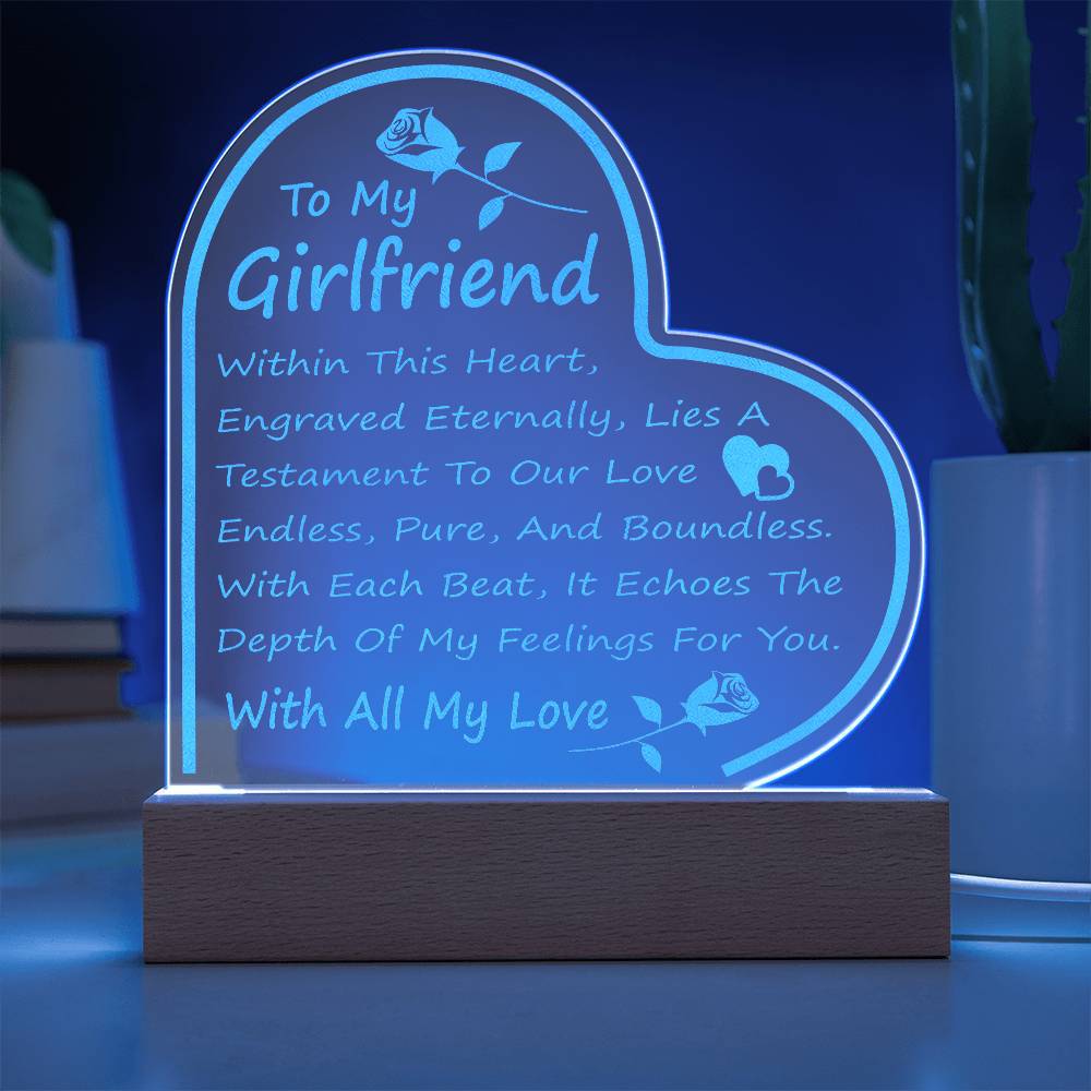 Jewelry Infinite Love Engraved Heart Plaque - For Girlfriend GiftsByJeff Gifts By Jeff Pittsburgh PA