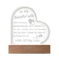 Jewelry Infinite Love Engraved Heart Plaque - For Wife GiftsByJeff Gifts By Jeff Pittsburgh PA