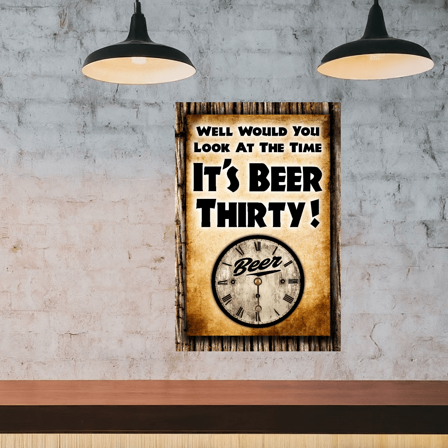 accessories Look At That, It's BEER THIRTY - 12" x 18" Vintage Metal Sign (Free Bottle Opener) GiftsByJeff Gifts By Jeff Pittsburgh PA