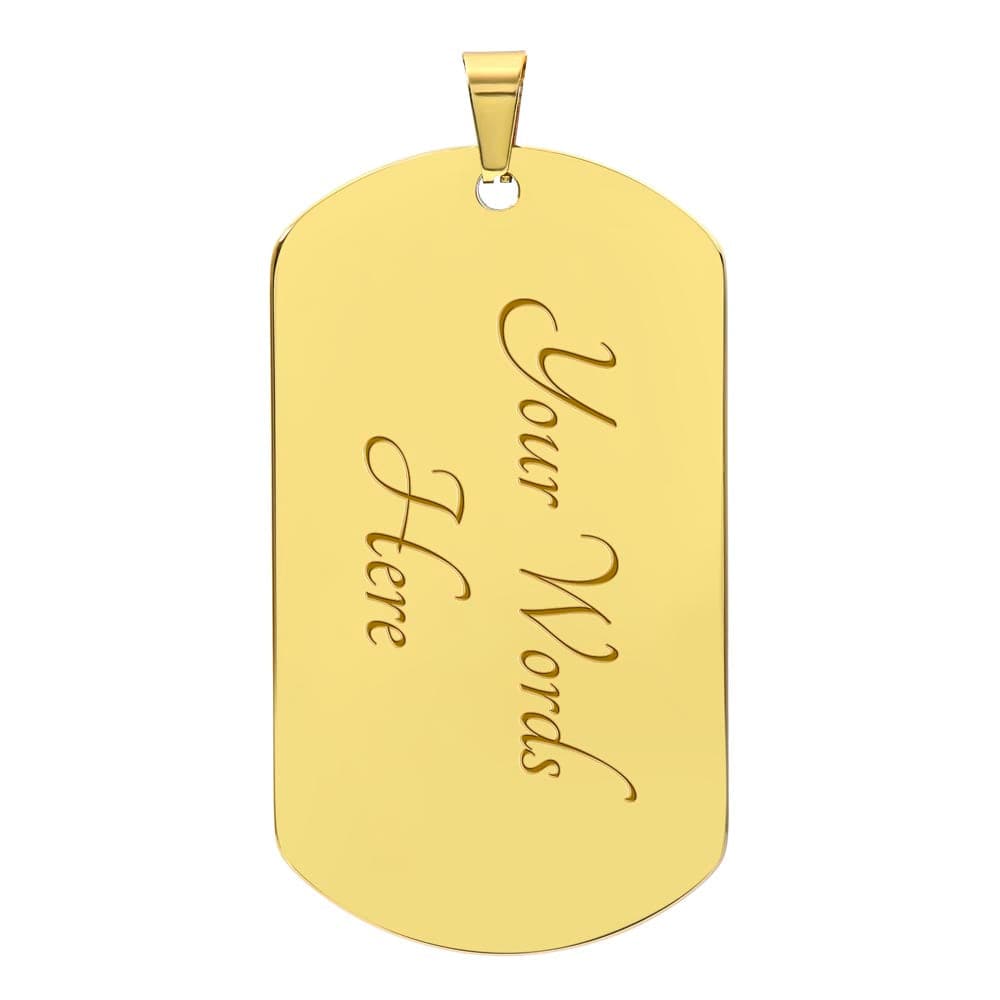 Jewelry Love My Airman Dog Tag- Custom Engraved Dog Tag Necklace GiftsByJeff Gifts By Jeff Pittsburgh PA