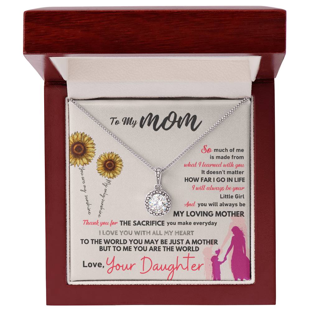 Jewelry Luxury Box w/ LED To My Mom, I Will Always Be Your Little Girl - Dazzling Eternal Hope Necklace GiftsByJeff Gifts By Jeff Pittsburgh PA