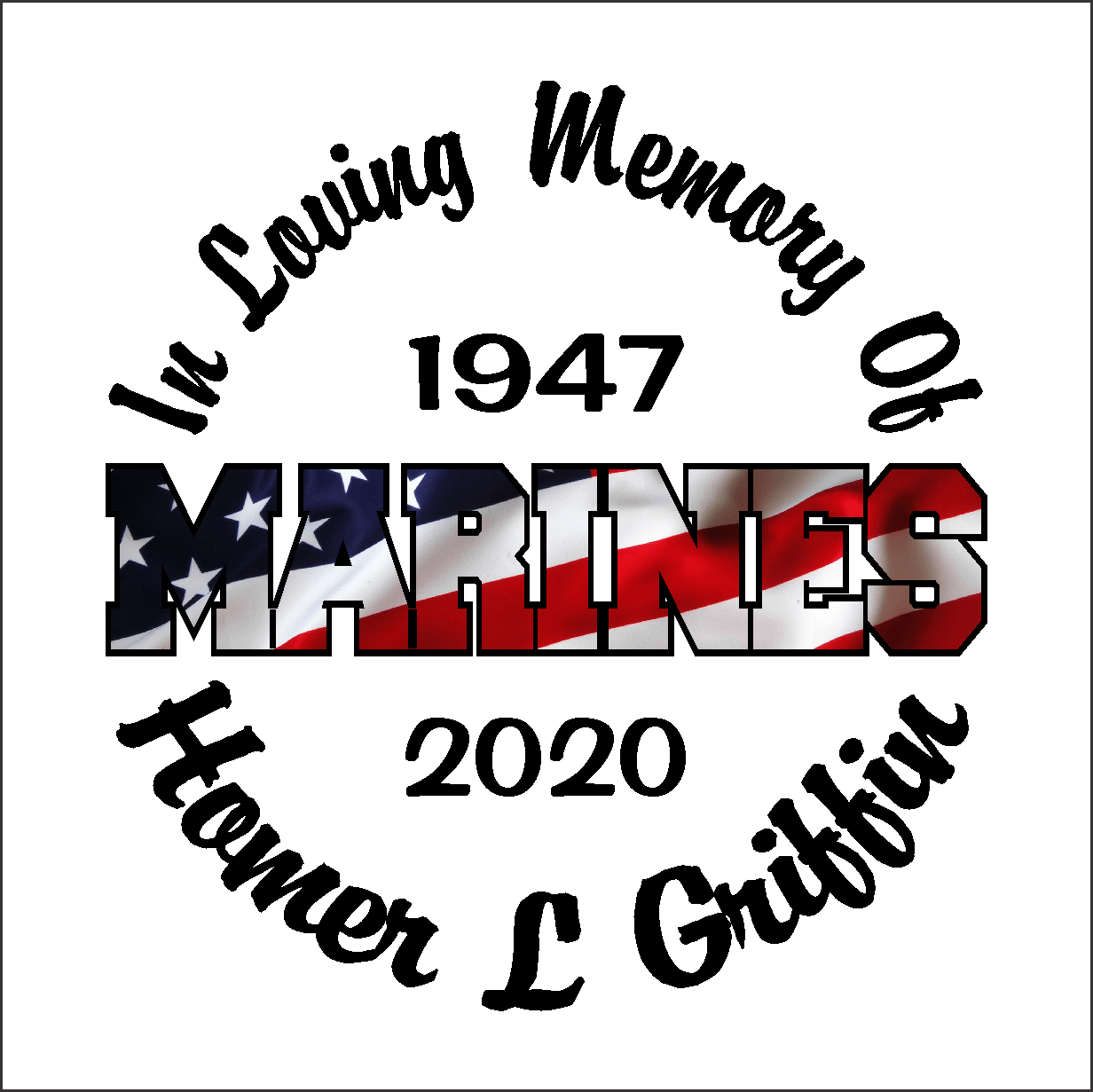 Car Decals MARINES Full Color Flag - Celebration Of Life Decal GiftsByJeff Gifts By Jeff Pittsburgh PA