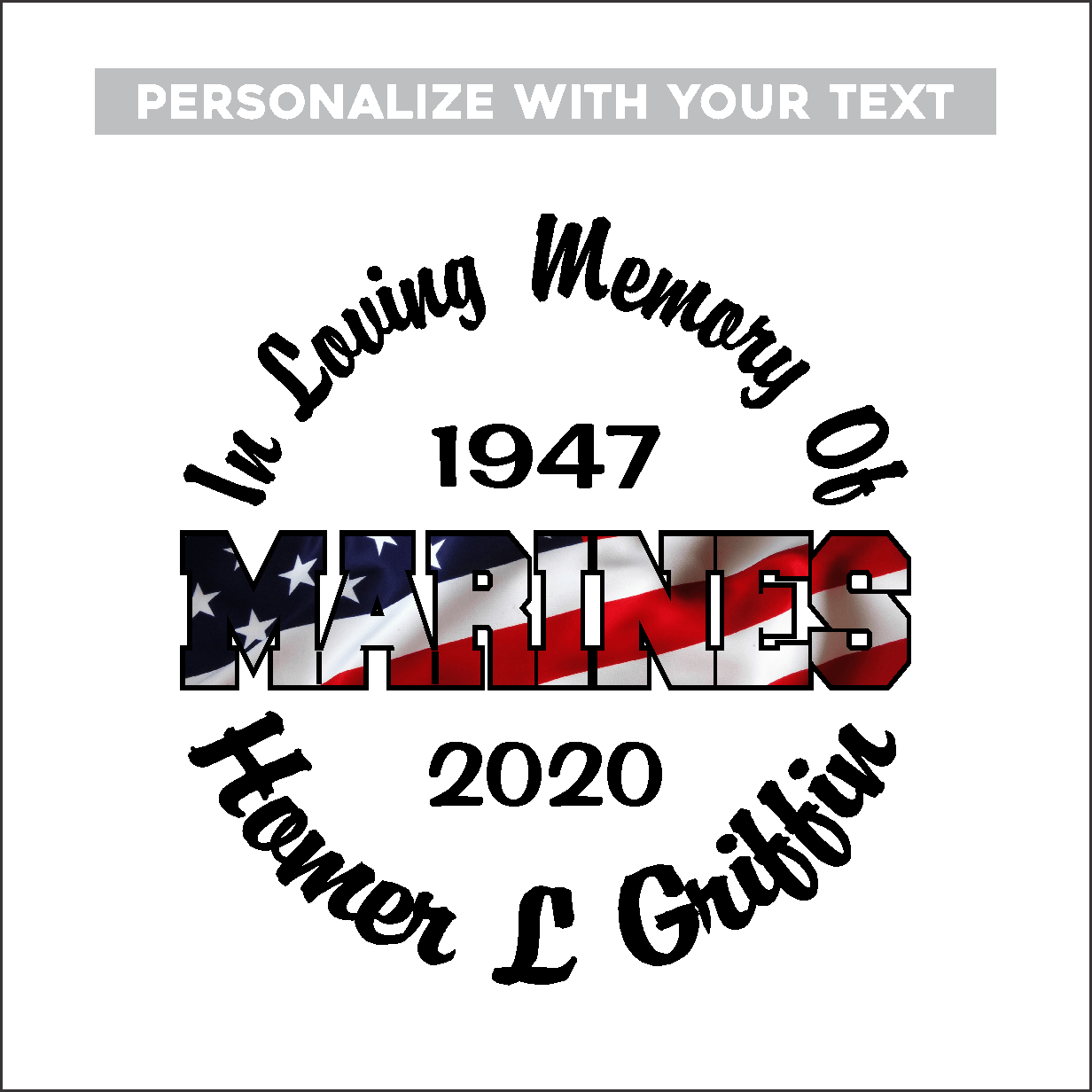 Car Decals MARINES Full Color Flag - Celebration Of Life Decal GiftsByJeff Gifts By Jeff Pittsburgh PA