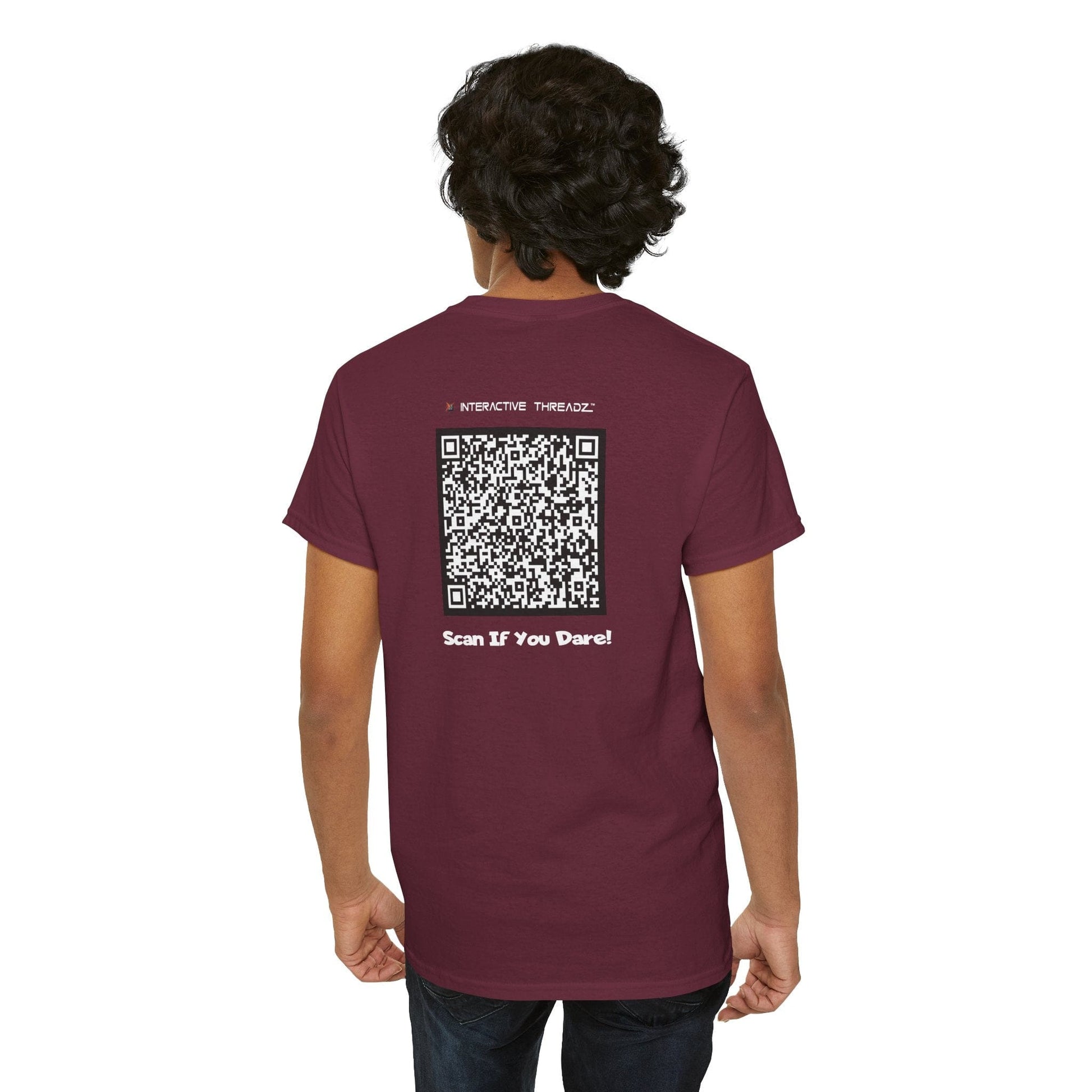 T-Shirt Maroon / S I'm Ready For Some Beer And Bad Decisions - QR Code Shirt - Gildan 5000 Unisex T-shirt GiftsByJeff Gifts By Jeff Pittsburgh PA