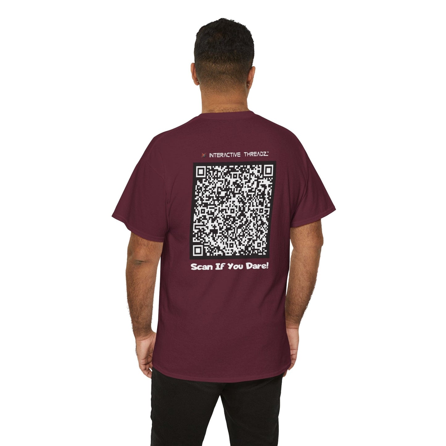 T-Shirt Maroon / S Ladies Do You Like BBQ? - QR Code Shirt - Gildan 5000 Unisex T-shirt GiftsByJeff Gifts By Jeff Pittsburgh PA