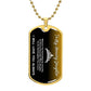Jewelry Military Chain (Gold) / No To  My Amazing Daughter -Remember Whose Daughter You Are And Straighten Your Crown! - Dog Tag Necklace GiftsByJeff Gifts By Jeff Pittsburgh PA