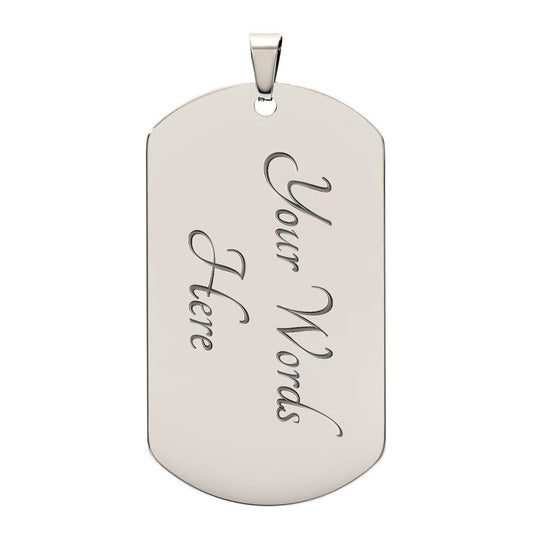 Jewelry Military Chain (Silver) / Yes To My Precious Daughter, Love Mom - You are stronger and more capable than you know. GiftsByJeff Gifts By Jeff Pittsburgh PA