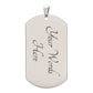 Jewelry Military Chain (Silver) / Yes To My Precious Granddaughter, Love Grandpa - You are stronger and more capable than you know. GiftsByJeff Gifts By Jeff Pittsburgh PA