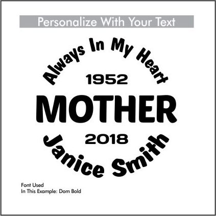 Car Decals MOTHER - Celebration Of Life Decal GiftsByJeff Gifts By Jeff Pittsburgh PA