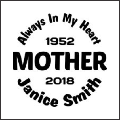 Car Decals MOTHER - Celebration Of Life Decal GiftsByJeff Gifts By Jeff Pittsburgh PA