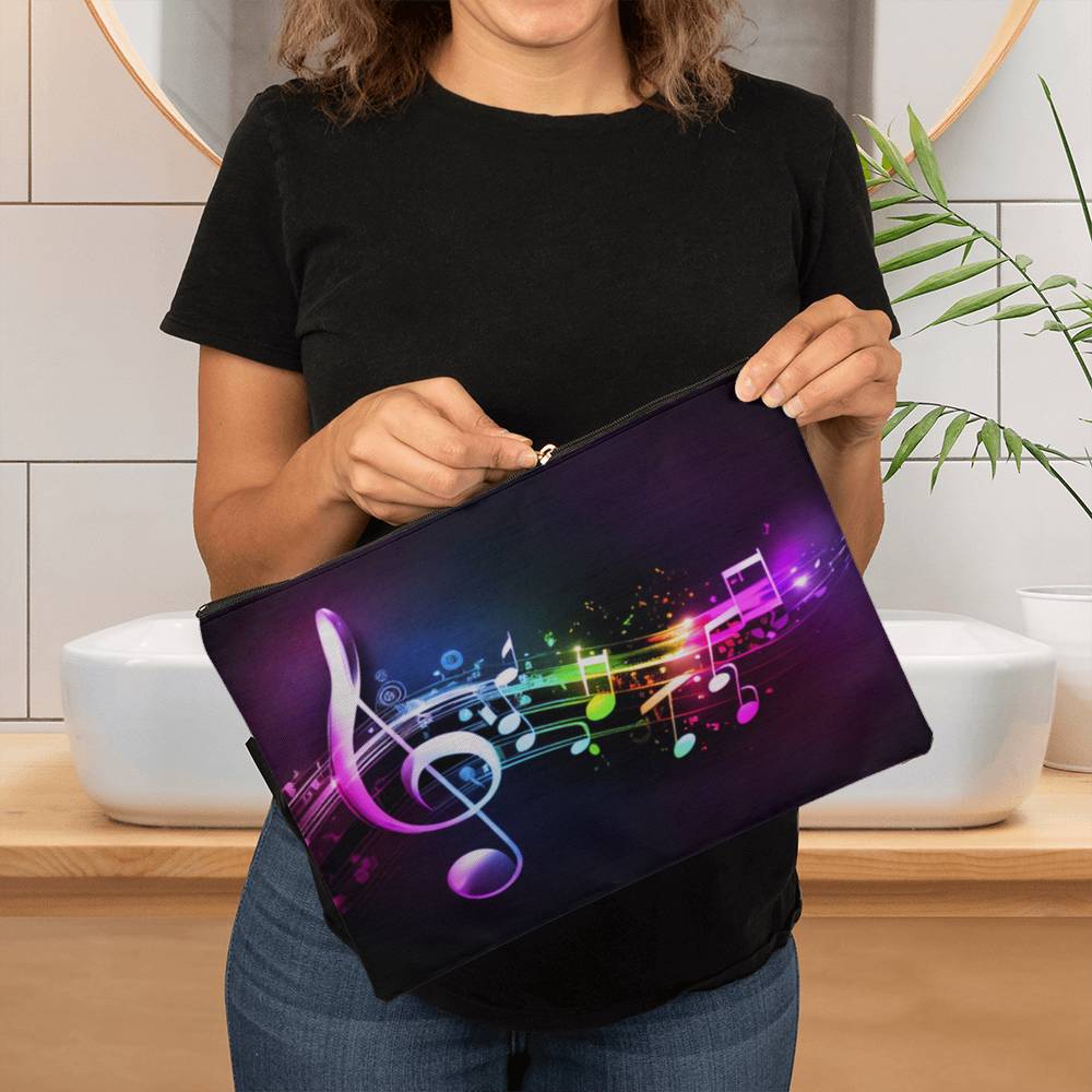 Jewelry Music Is My Life - Large Fabric Zippered Pouch GiftsByJeff Gifts By Jeff Pittsburgh PA