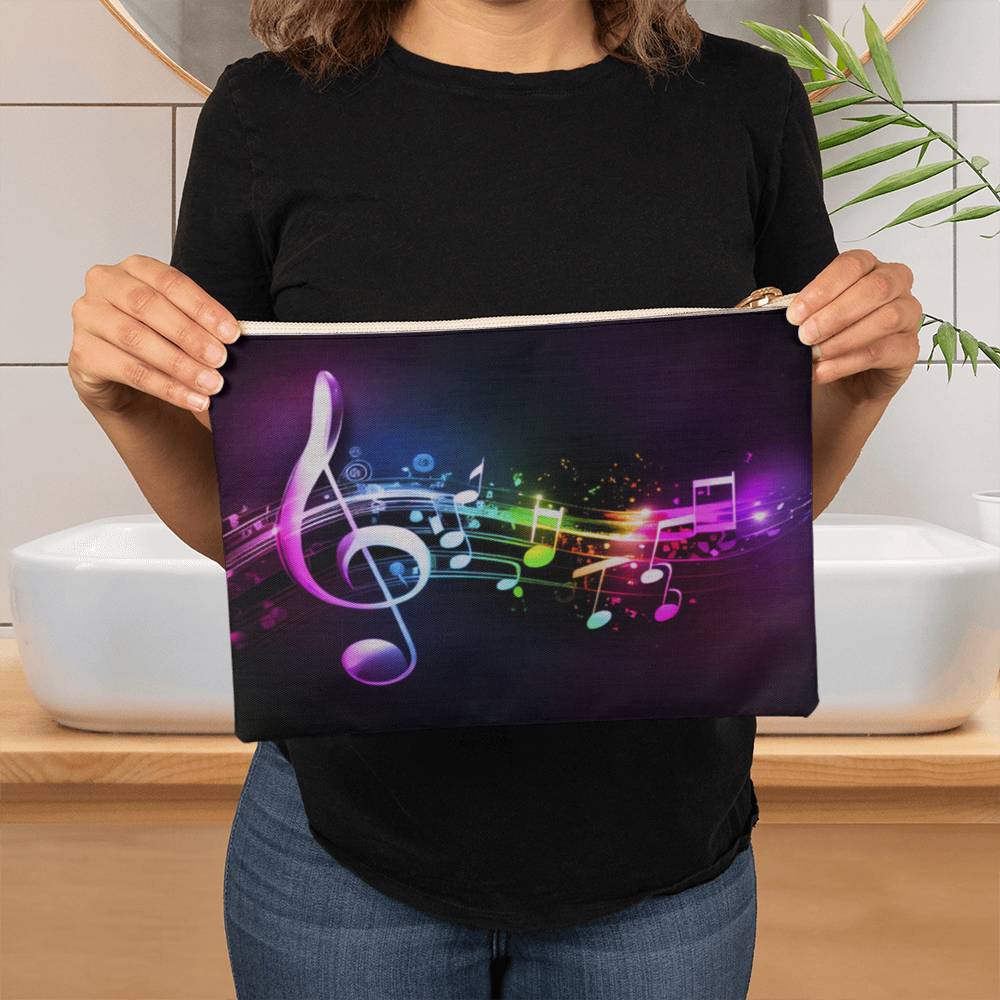 Jewelry Music Is My Life - Large Fabric Zippered Pouch GiftsByJeff Gifts By Jeff Pittsburgh PA