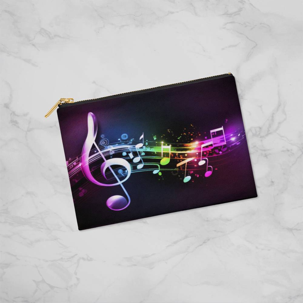 Jewelry Music Is My Life - Small Fabric Zippered Pouch GiftsByJeff Gifts By Jeff Pittsburgh PA