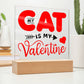 Jewelry My Cat Is My Valentine ~ Acrylic Square Plaque GiftsByJeff Gifts By Jeff Pittsburgh PA