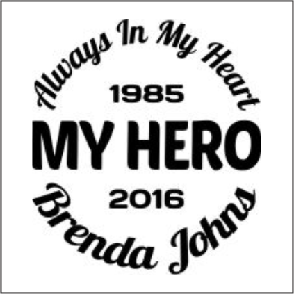 Car Decals MY HERO - Celebration Of Life Decal GiftsByJeff Gifts By Jeff Pittsburgh PA