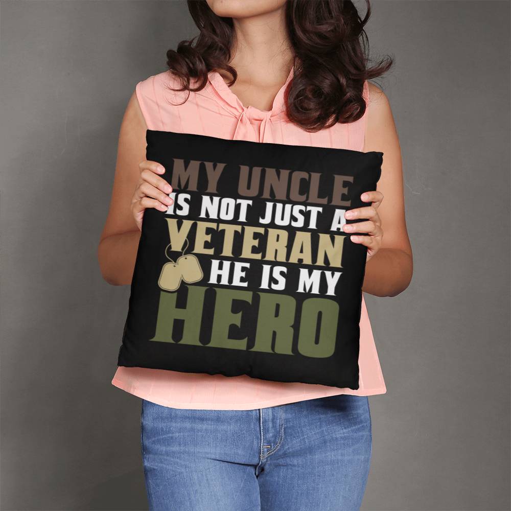 Jewelry My Uncle Is Not Just A Veteran, He Is Also My Hero - Classic Camo Patriotic Pillow GiftsByJeff Gifts By Jeff Pittsburgh PA