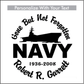 Car Decals NAVY Carrier - Celebration Of Life Decal GiftsByJeff Gifts By Jeff Pittsburgh PA