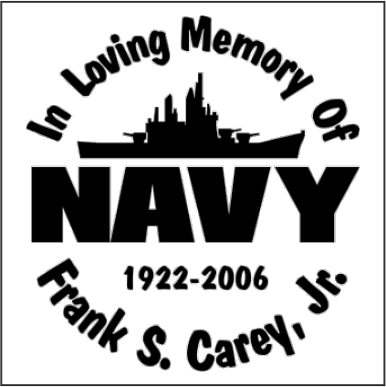 Car Decals NAVY Destroyer - Celebration Of Life Decal GiftsByJeff Gifts By Jeff Pittsburgh PA