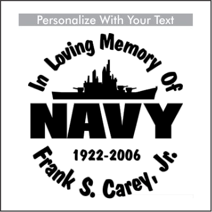 Car Decals NAVY Destroyer - Celebration Of Life Decal GiftsByJeff Gifts By Jeff Pittsburgh PA