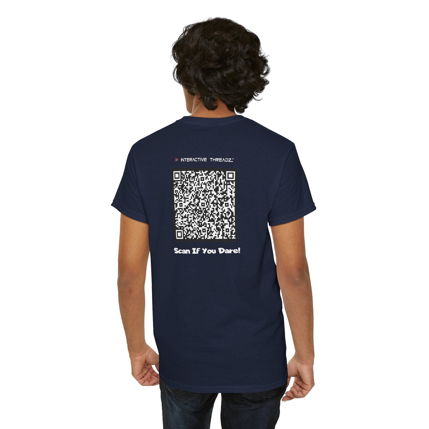 T-Shirt Navy / S I'm Ready For Some Beer And Bad Decisions - QR Code Shirt - Gildan 5000 Unisex T-shirt GiftsByJeff Gifts By Jeff Pittsburgh PA