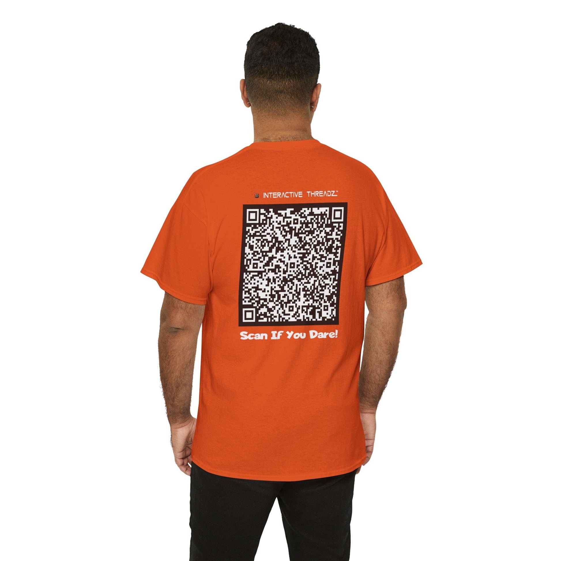 T-Shirt Orange / S You Owe Me A Beer, Or A Peek At Your Titties - QR Code Shirt - Gildan 5000 Unisex T-shirt GiftsByJeff Gifts By Jeff Pittsburgh PA