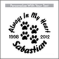 Car Decals Paw Prints - Celebration Of Life Decal GiftsByJeff Gifts By Jeff Pittsburgh PA