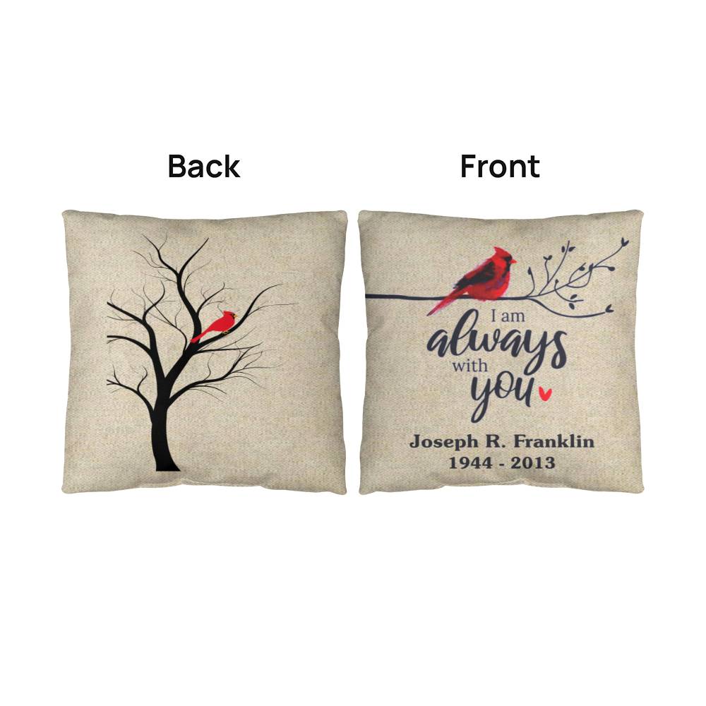 Jewelry Personalized Cardinal, I Will Always Be With You - Classic Throw Pillow GiftsByJeff Gifts By Jeff Pittsburgh PA