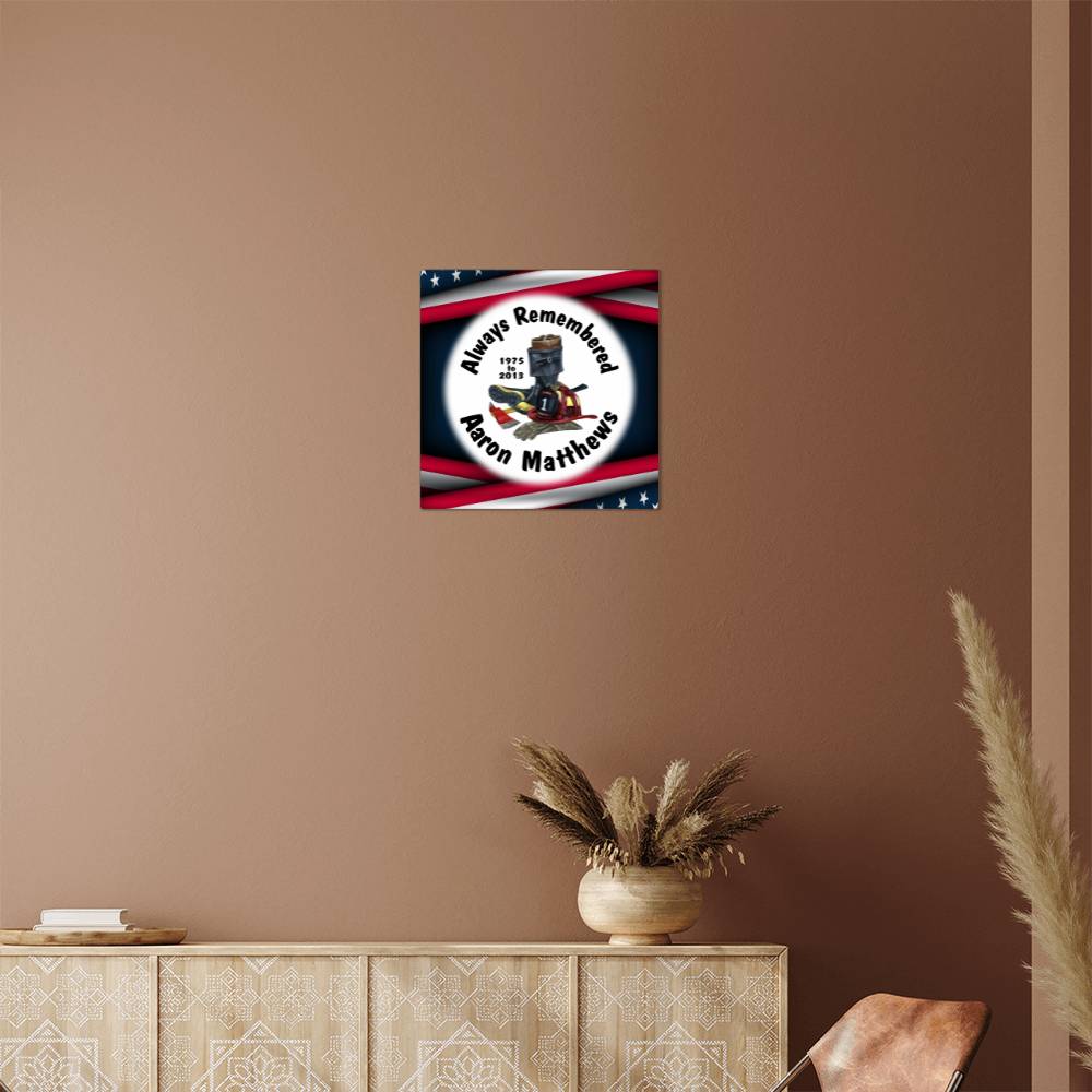 Jewelry Personalized Full Color Fire Gear 2 Wall Memorial High Gloss Metal Print GiftsByJeff Gifts By Jeff Pittsburgh PA