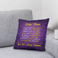 Jewelry Personalized Pillow - Purple - So when you're feeling low, just hold it really tight. You'll feel my love within it,  morning, noon, and night. - Classic Pillow GiftsByJeff Gifts By Jeff Pittsburgh PA