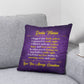 Jewelry Personalized Pillow - Purple - So when you're feeling low, just hold it really tight. You'll feel my love within it,  morning, noon, and night. - Classic Pillow GiftsByJeff Gifts By Jeff Pittsburgh PA