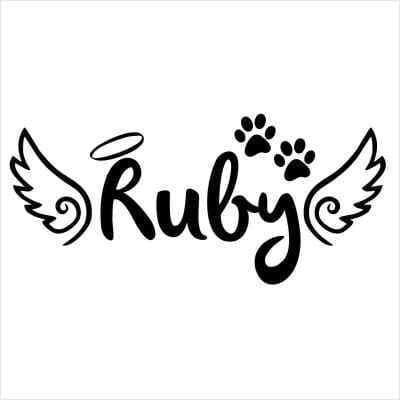 Car Decals Pet Angel Style 2 - Celebration Of Life Decal GiftsByJeff Gifts By Jeff Pittsburgh PA