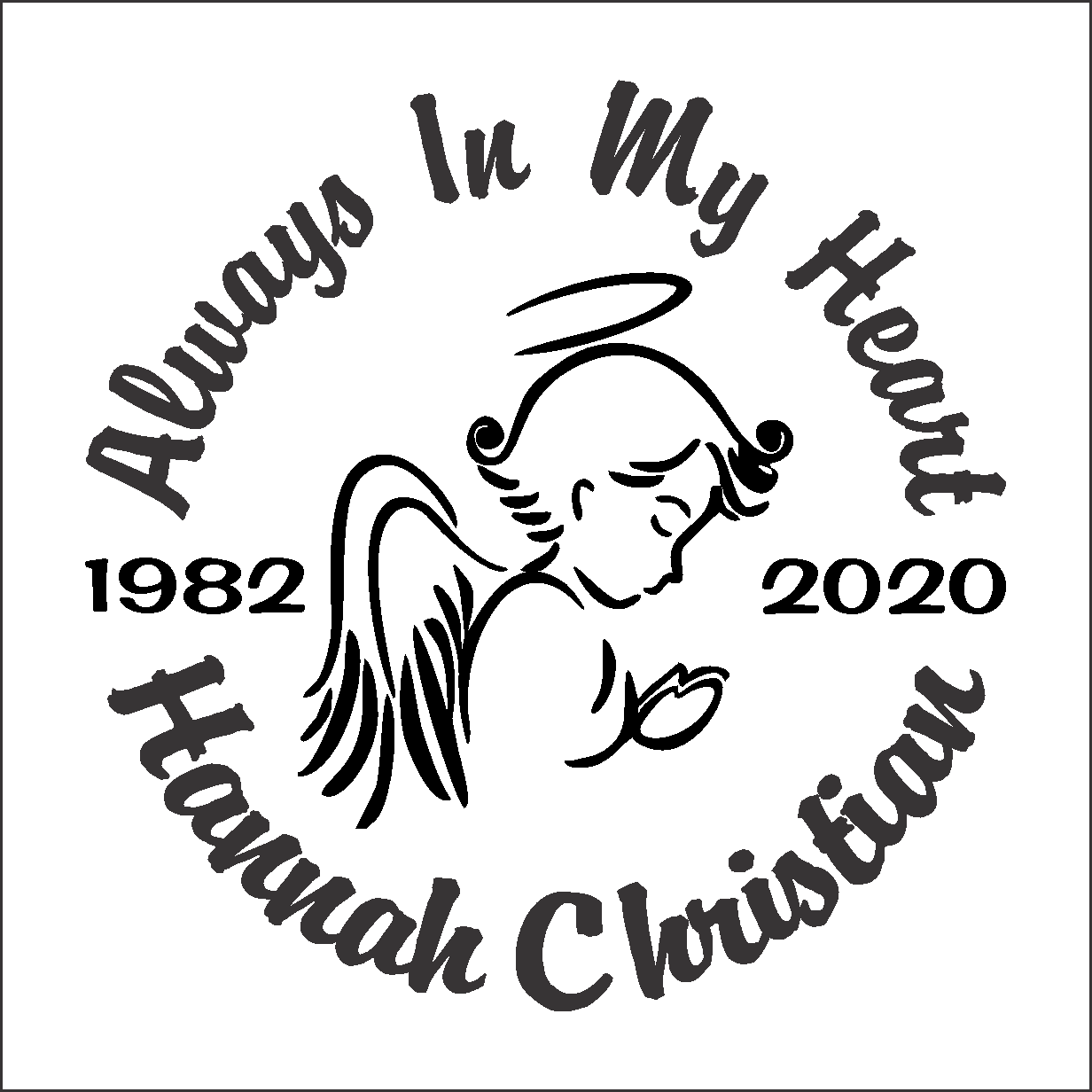 Car Decals Praying Angel - Celebration Of Life Decal GiftsByJeff Gifts By Jeff Pittsburgh PA